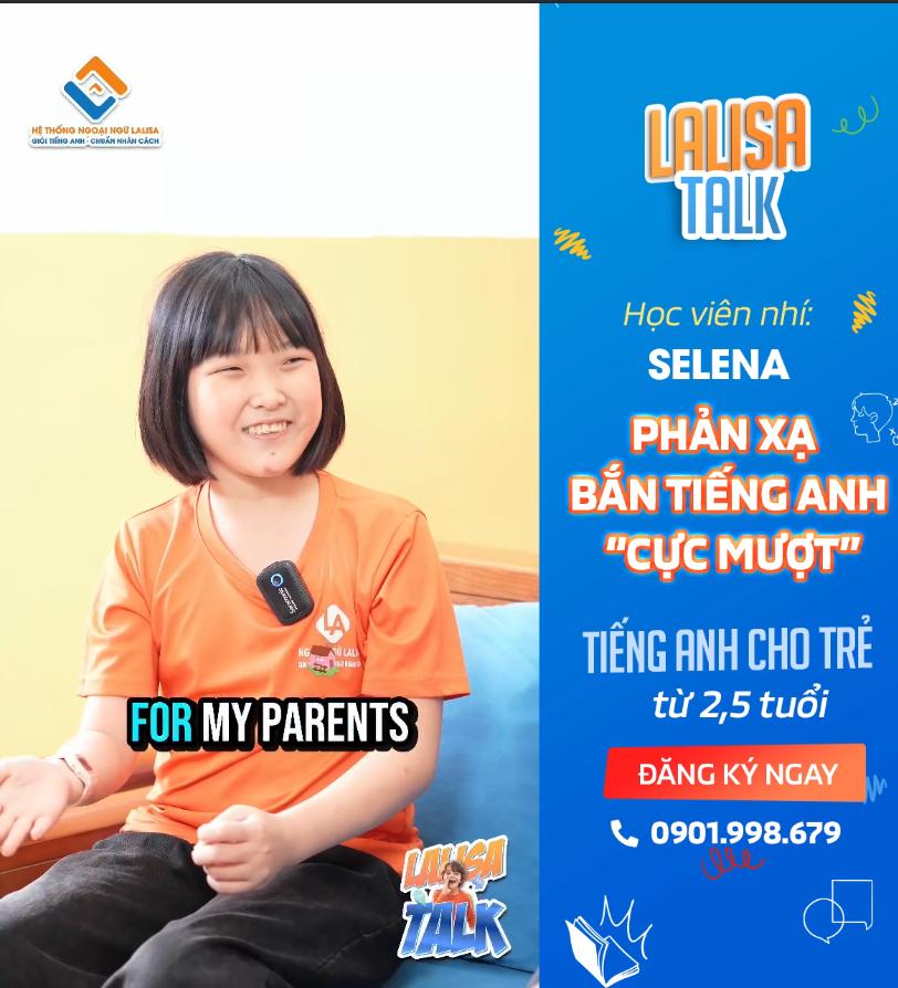 Học viên nhí "SELENA" Phản xạ, bắn tiếng anh cực mượt